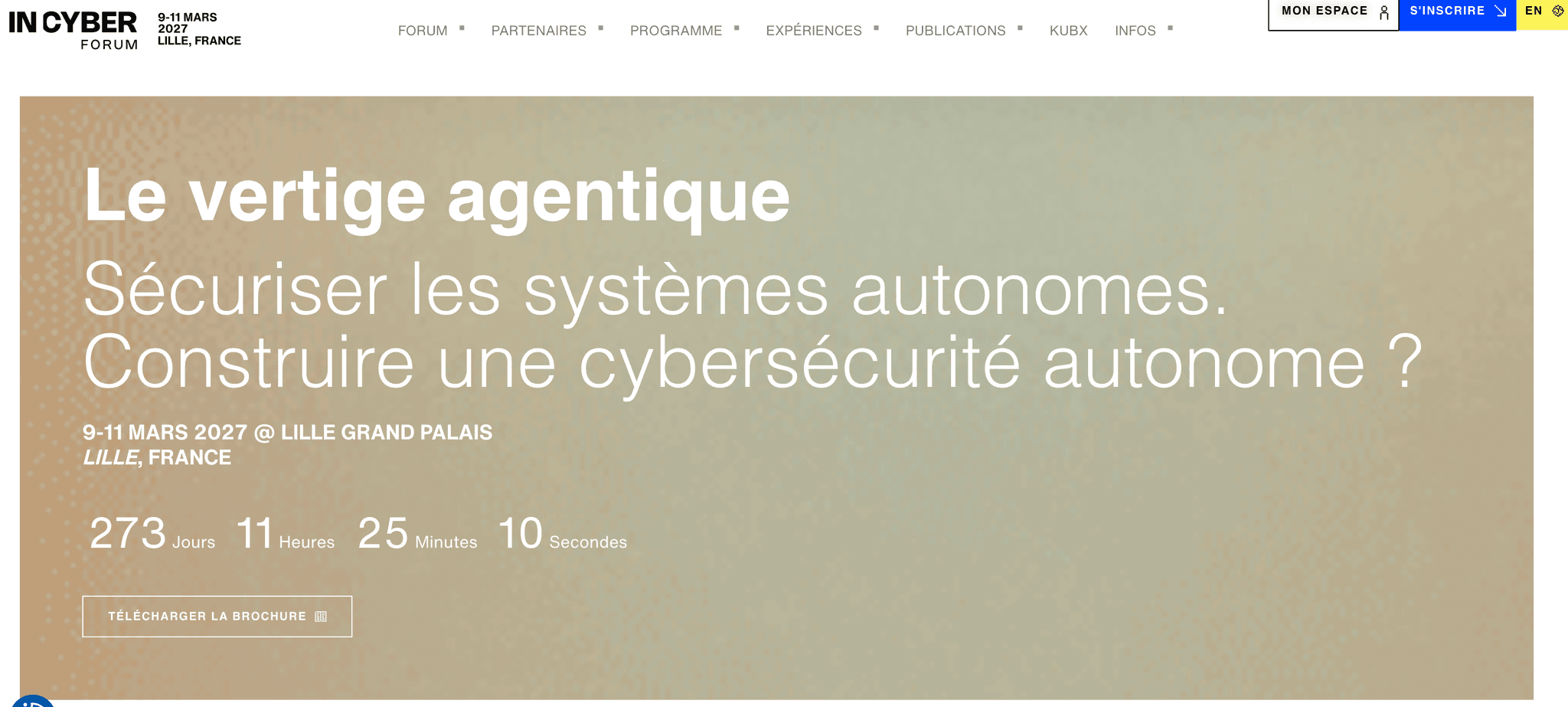 Forum INCYBER Europe — Lille, Grand Palais