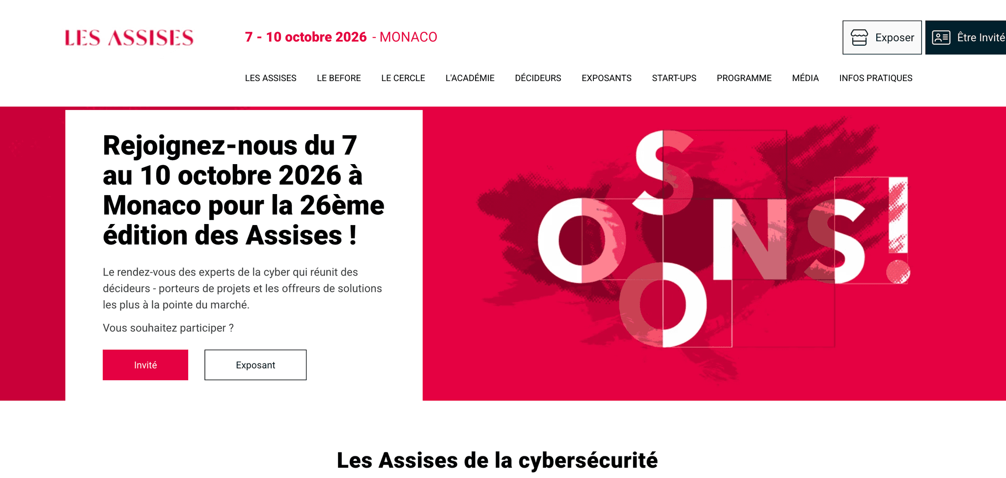 Les Assises de la cybersécurité — Monaco, Grimaldi Forum