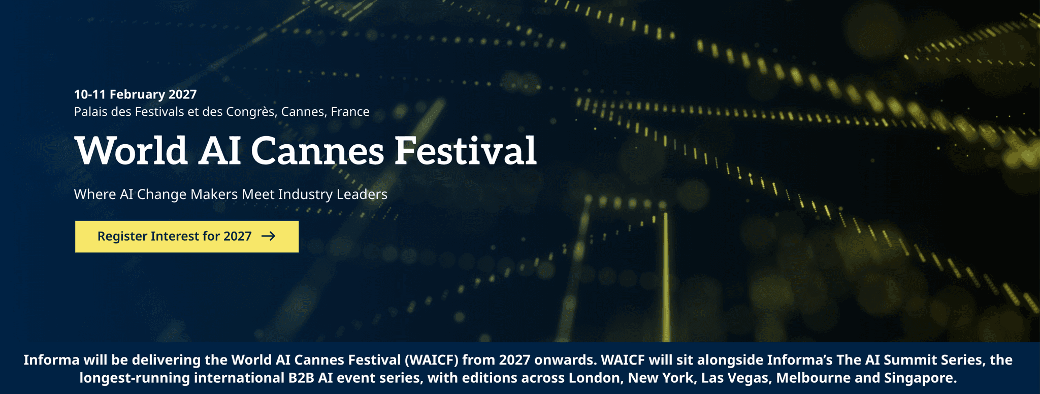 World AI Cannes Festival — Cannes, Palais des Festivals